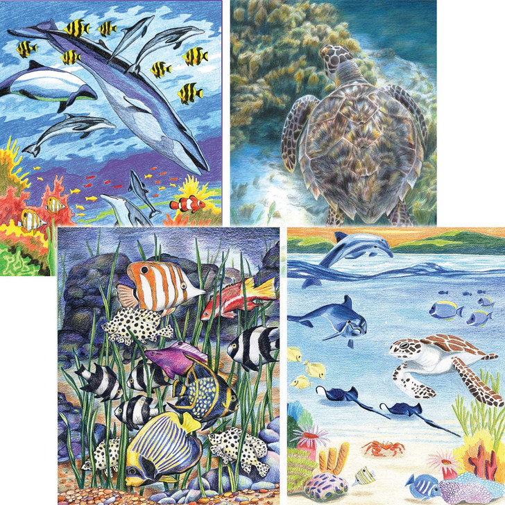 Royal Brush Sea Life Art Activity Set Pencil-by-Number