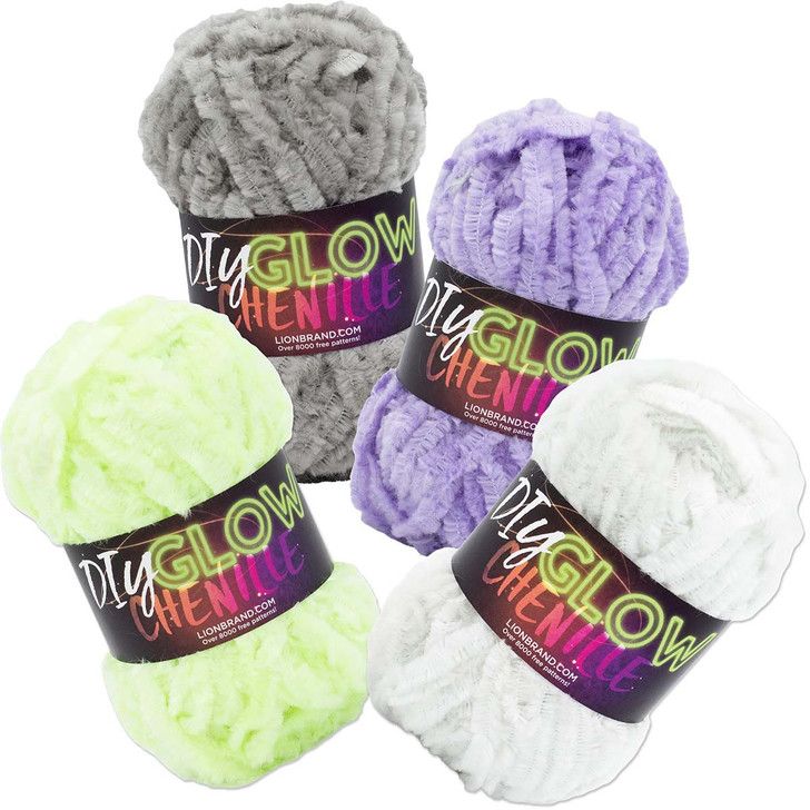 Lion Brand DIY Glow Chenille Palette Yarn Pack