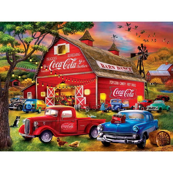 Masterpieces Puzzle Co Coca-Cola Barn Dance Jigsaw Puzzle