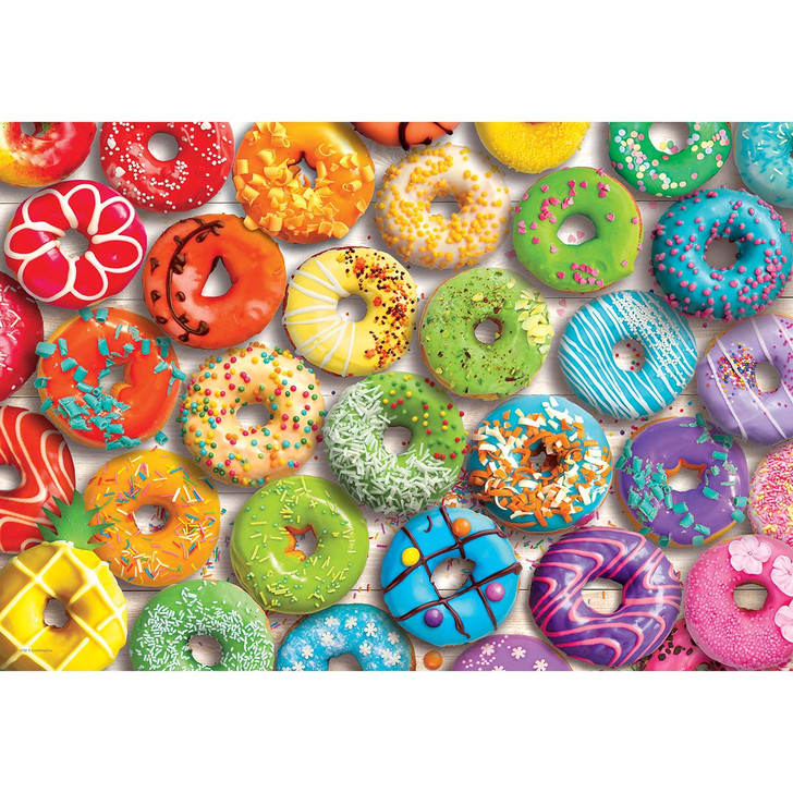 Eurographics Donut Rainbow Shaped Tin Jigsaw Puzzle