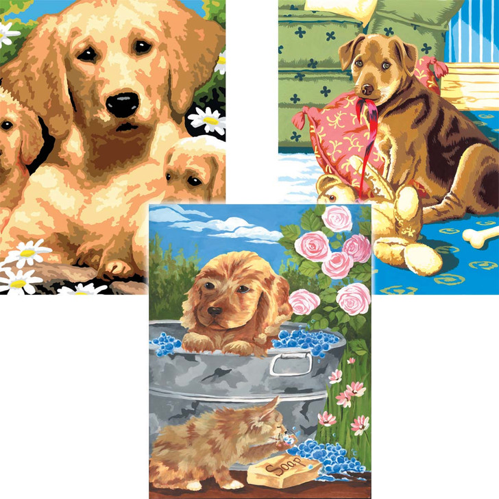 Royal Brush Small Dogs Junior Paint by Number Kit