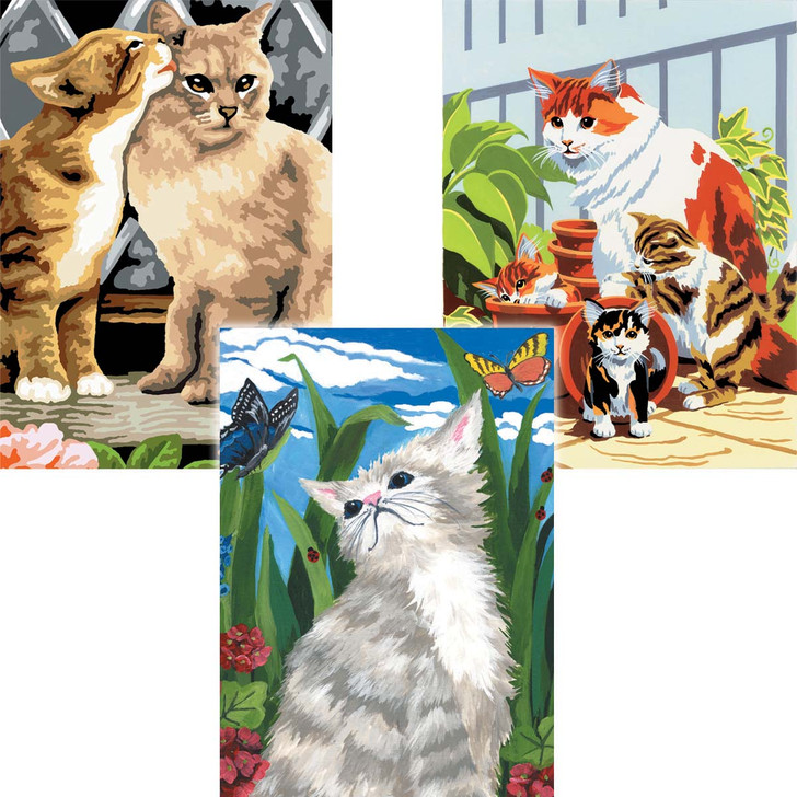 Royal Brush Small Cats Junior Paint by Number Kit