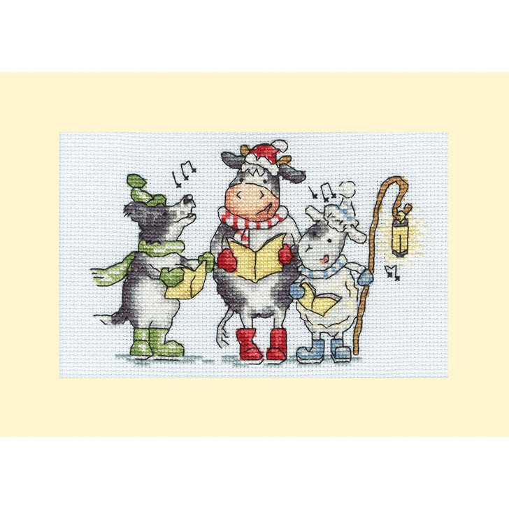 Bothy Threads Woof, Moo, Baa! Greeting Card Counted Cross-Stitch Kit