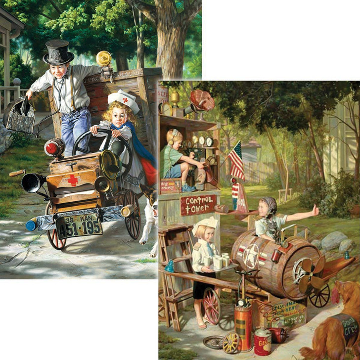 Eurographics Barnstormers & Help on the Way, Set of 2 Jigsaw Puzzle