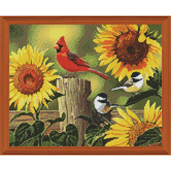 PixelHobby Sunflowers & Songbirds Mosaic Art Kit