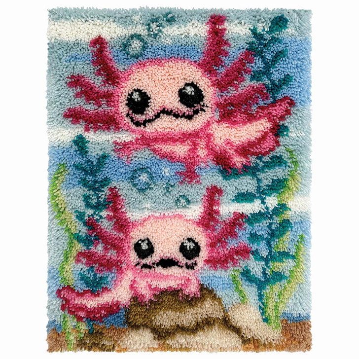 Herrschners Axolotl Buddies Latch Hook Kit