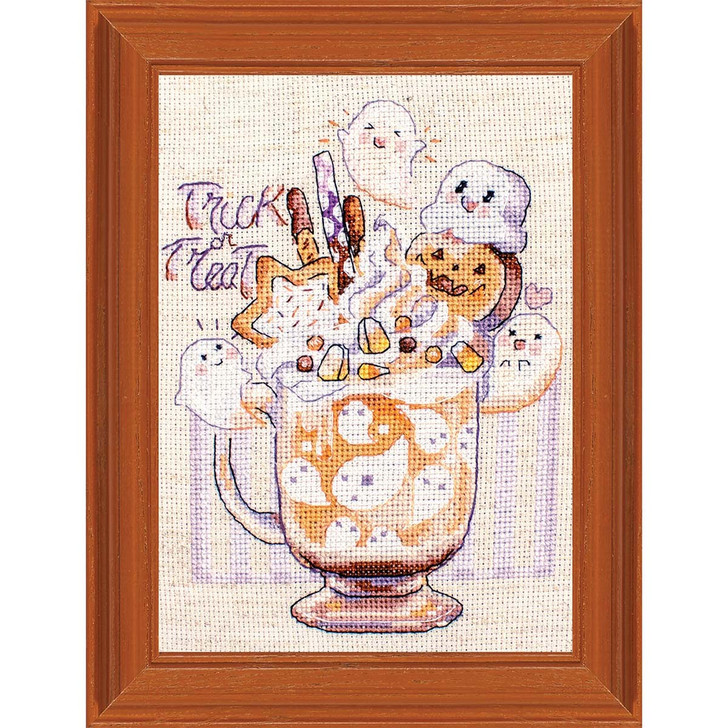 Letistitch Trick Or Treat Kit & Frame Counted Cross-Stitch