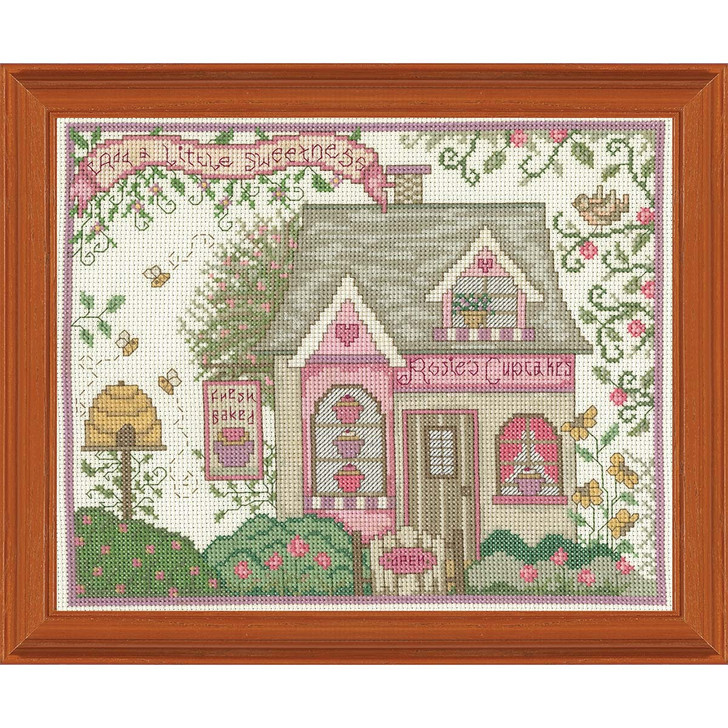 Imaginating Inc. Rosie's Cupcakes Kit & Frame Counted Cross-Stitch