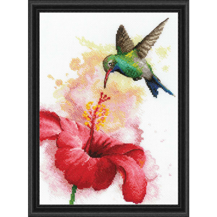 RIOLIS Hummingbird - Kit & Frame Counted Cross-Stitch