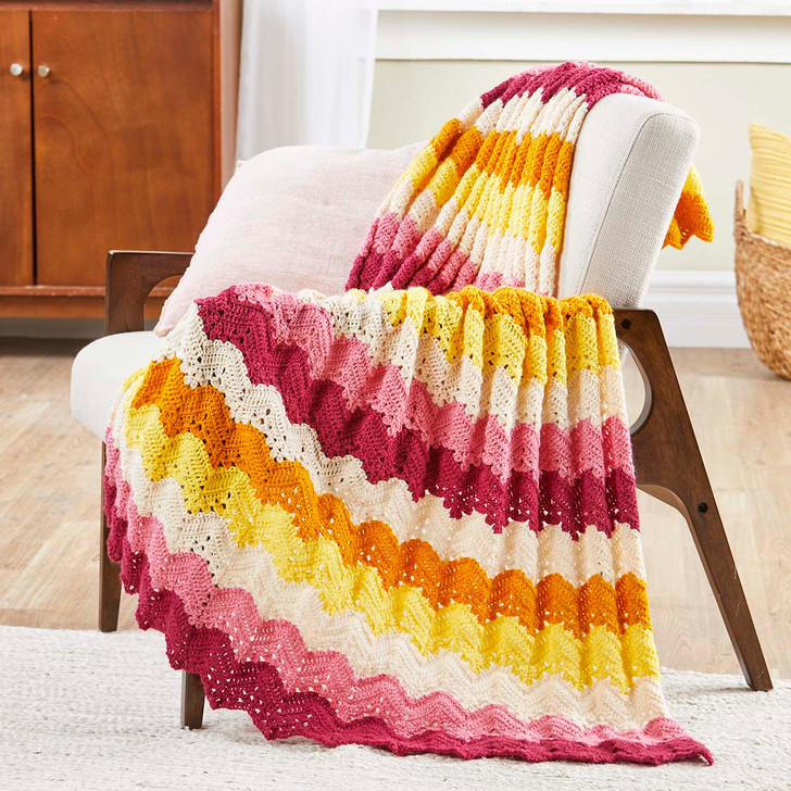 Herrschners Summer Hues Afghan Crochet Kit