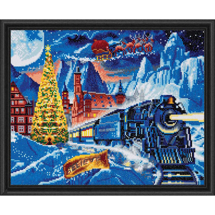 Crystal Art Polar Express Kit & Frame Diamond Painting