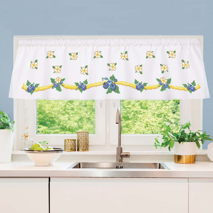 Herrschners Sweet Stitches Window Valance Thread Kit