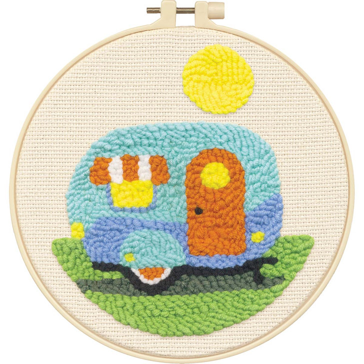 Dimensions Colorful Camper Punch Needle Kit