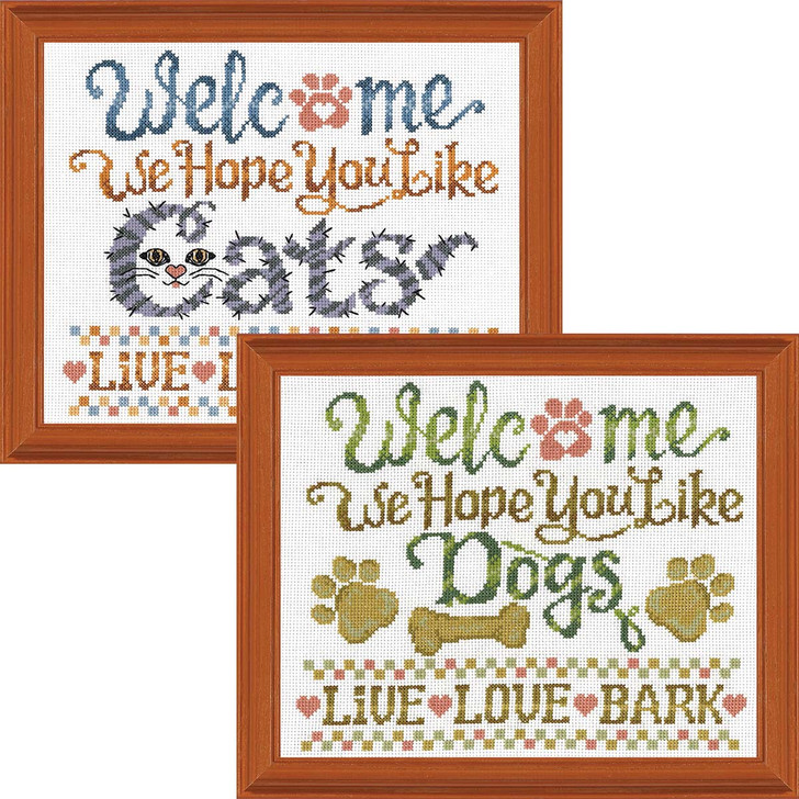 Imaginating Inc. Hope You Like Dogs & Cats Set Counted Cross-Stitch