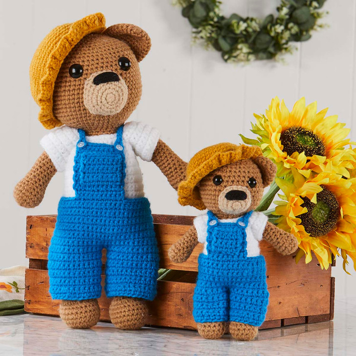 Herrschners Bear-y Cute Coveralls Crochet Kit