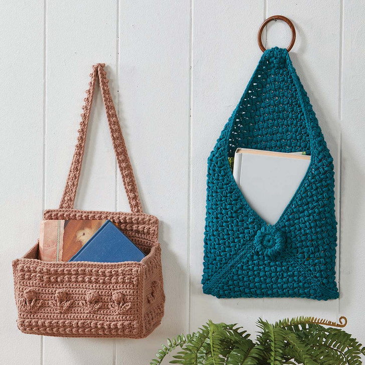 Village Yarn Book Baskets Crochet Kit