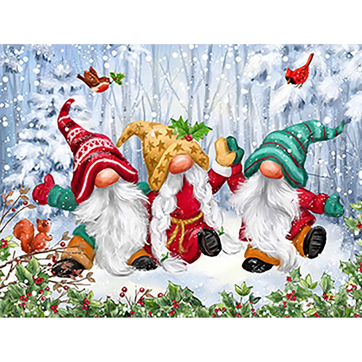 SunsOut Three Winter Gnomes Jigsaw Puzzle