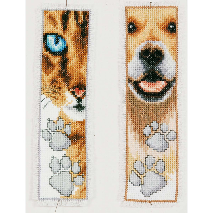 Vervaco Dog & Cat Bookmarks Counted Cross-Stitch Kit