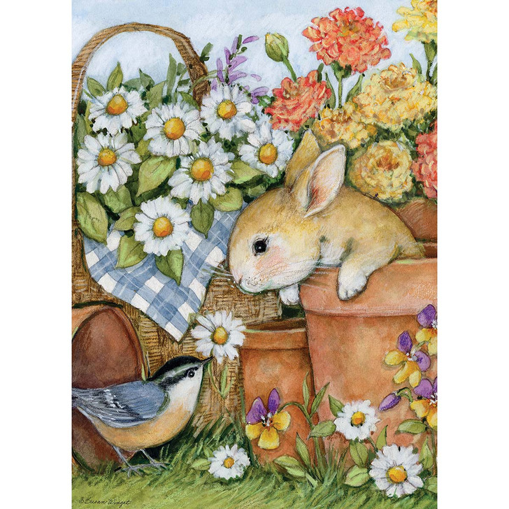ダイヤモンドアートクラブ　Bunny in flower pot Diamond Art Club Bunny in Flower Pot Diamond Painting