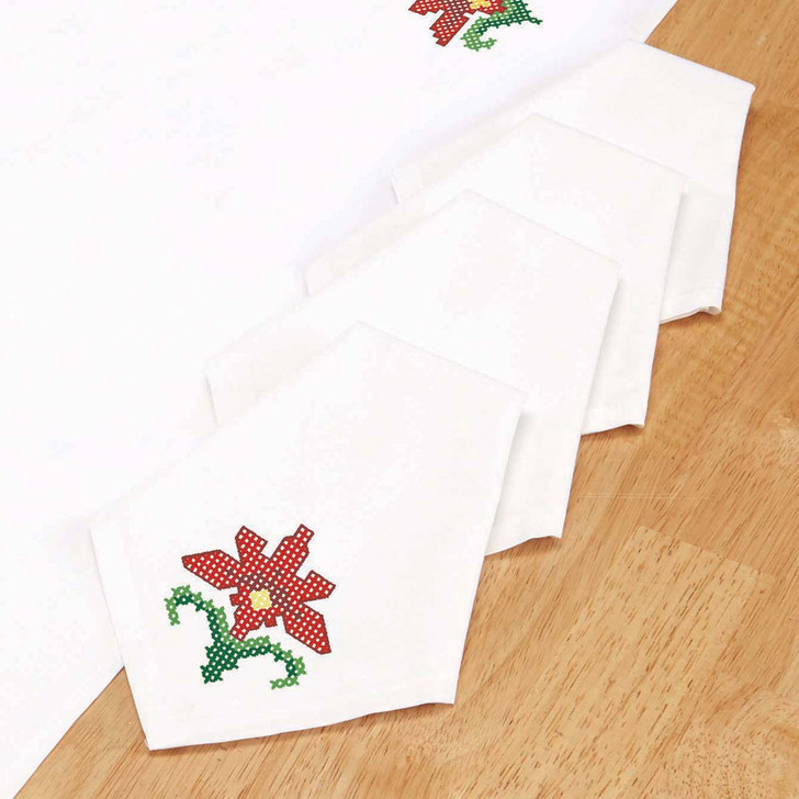 Herrschners Twelve Days of Christmas Napkins Thread Kit