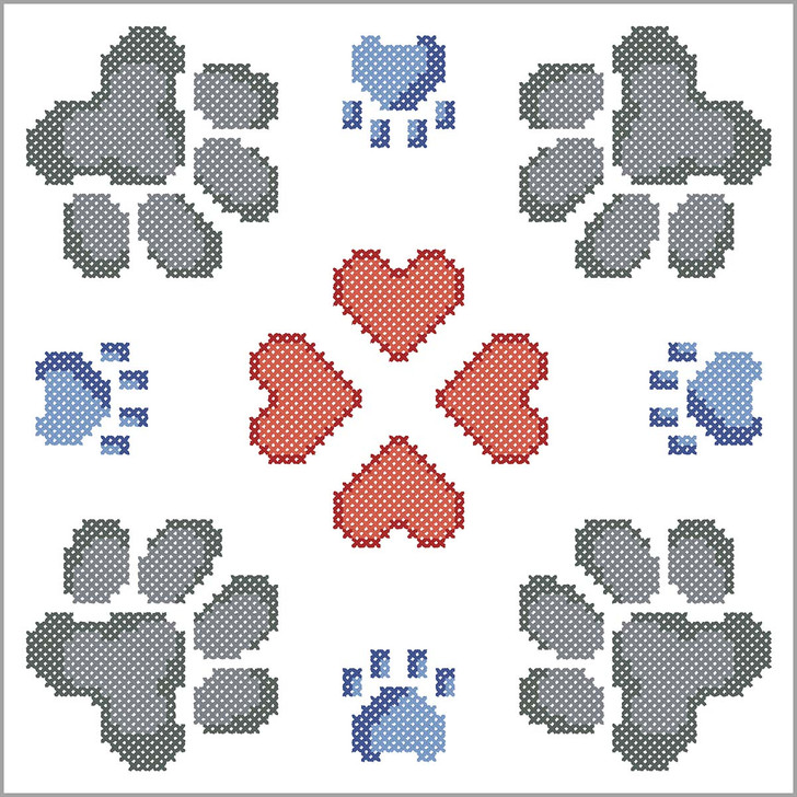Herrschners Pet Paws Quilt Blocks Thread Kit