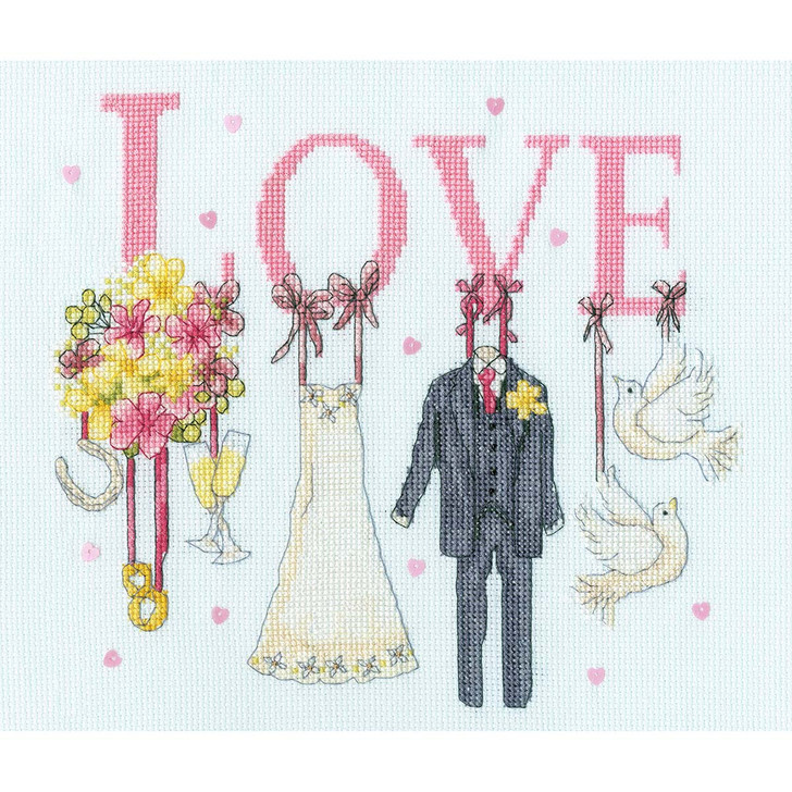 Bothy Threads It Must Be Love Counted Cross-Stitch Kit