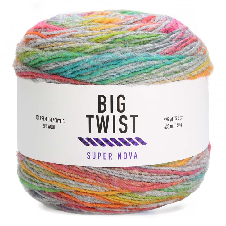 Big Twist Super Nova Yarn – Fine Acrylic/Wool Blend