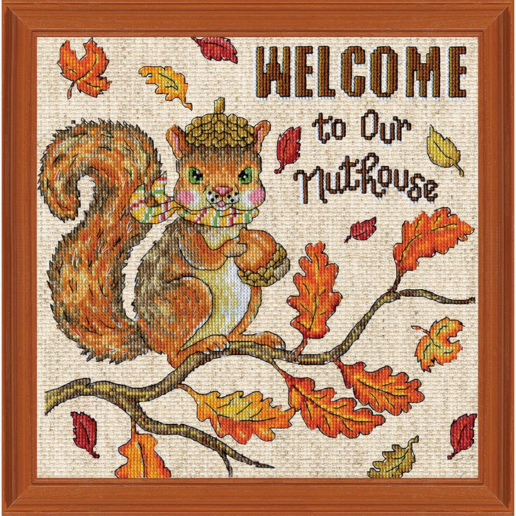 Design Works Nuthouse Kit & Frame Counted Cross-Stitch