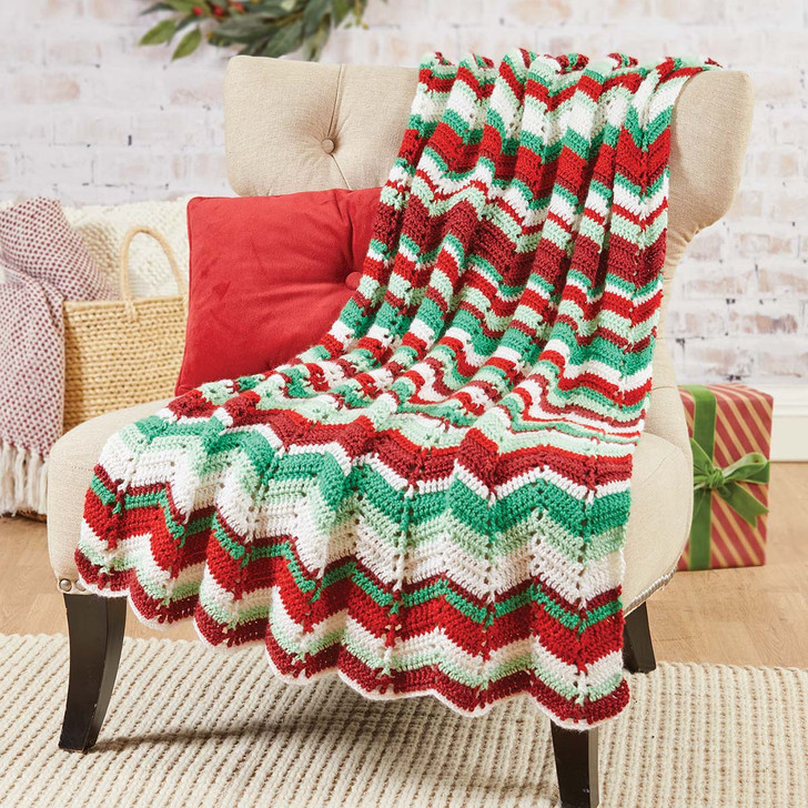 Herrschners Merry Mischief Ripple Throw Crochet Kit