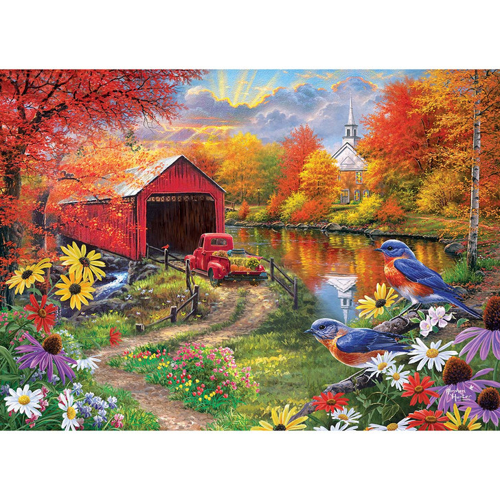 Rose Art Over the River Jigsaw Puzzle