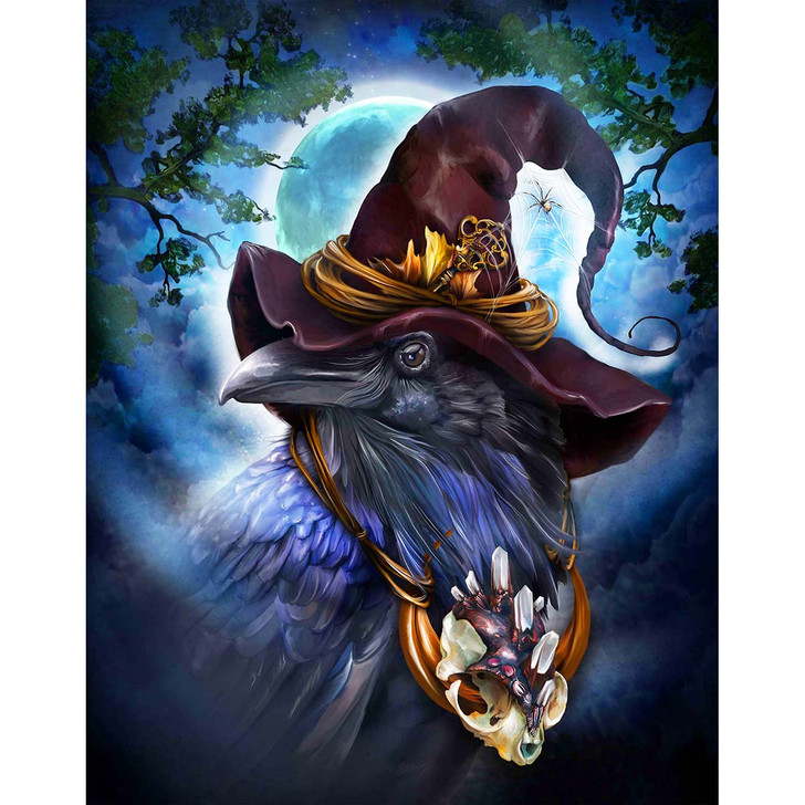 Diamond Art Club The Feathered Hedge Witch Diamond Painting