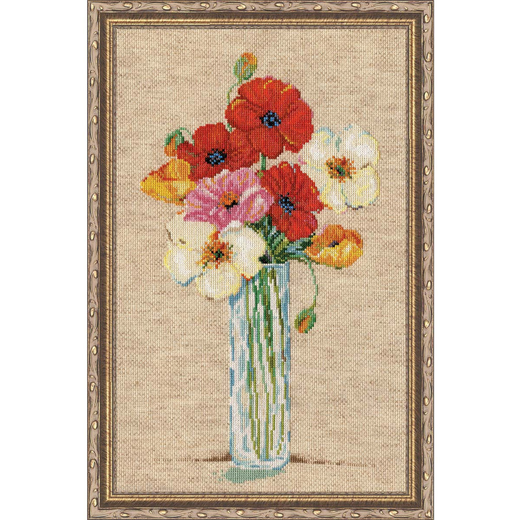 Design Works Poppy Vase Counted Cross-Stitch Kit