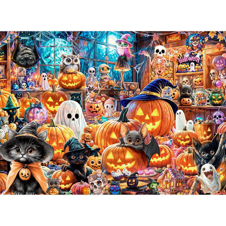 Vermont Christmas Company Halloween Havoc Jigsaw Puzzle
