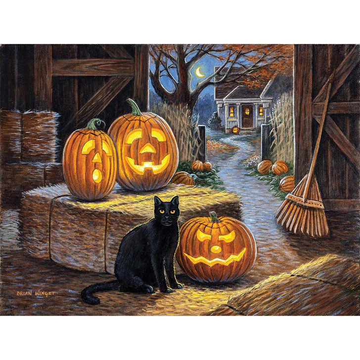 SunsOut Cat O Lantern Jigsaw Puzzle