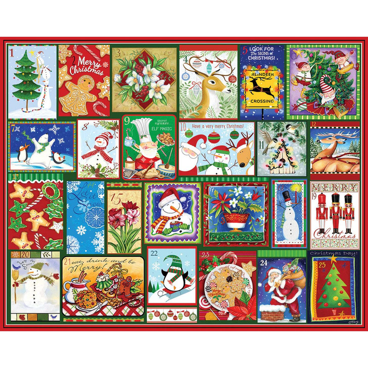 White Mountain Christmas Countdown Jigsaw Puzzle