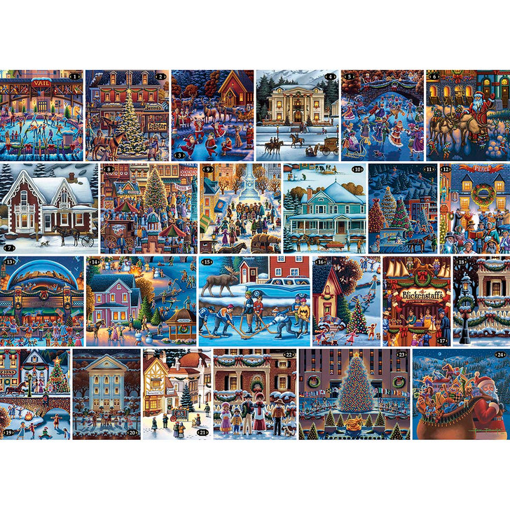 Ceaco Dowdle 24 Day Advent Calendar Jigsaw Puzzle