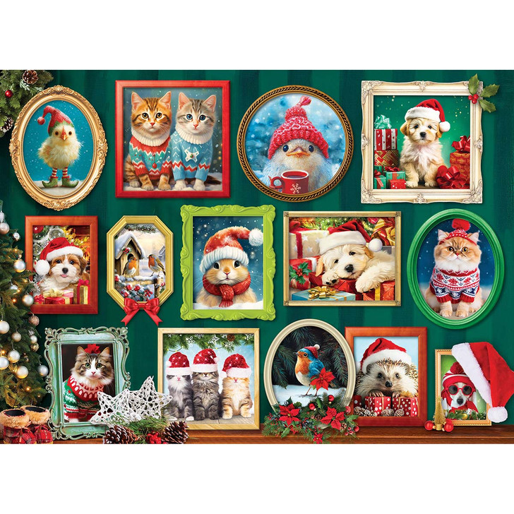 Eurographics Christmas Pet Portraits Jigsaw Puzzle