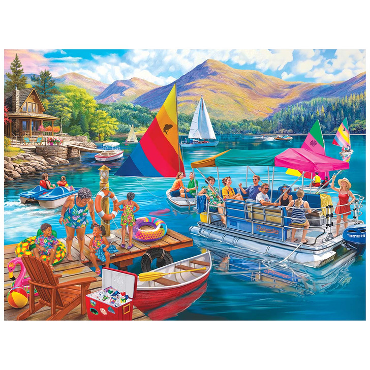 Rose Art Boater's Lake Jigsaw Puzzle