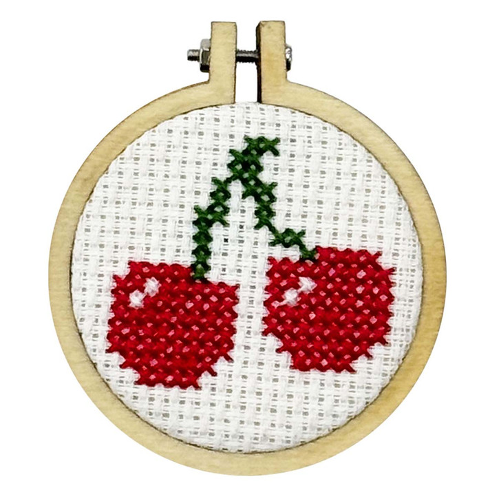 The Crafty Kit Company I Love You Cherry Much Mini Matchbox Counted Cross-Stitch Kit