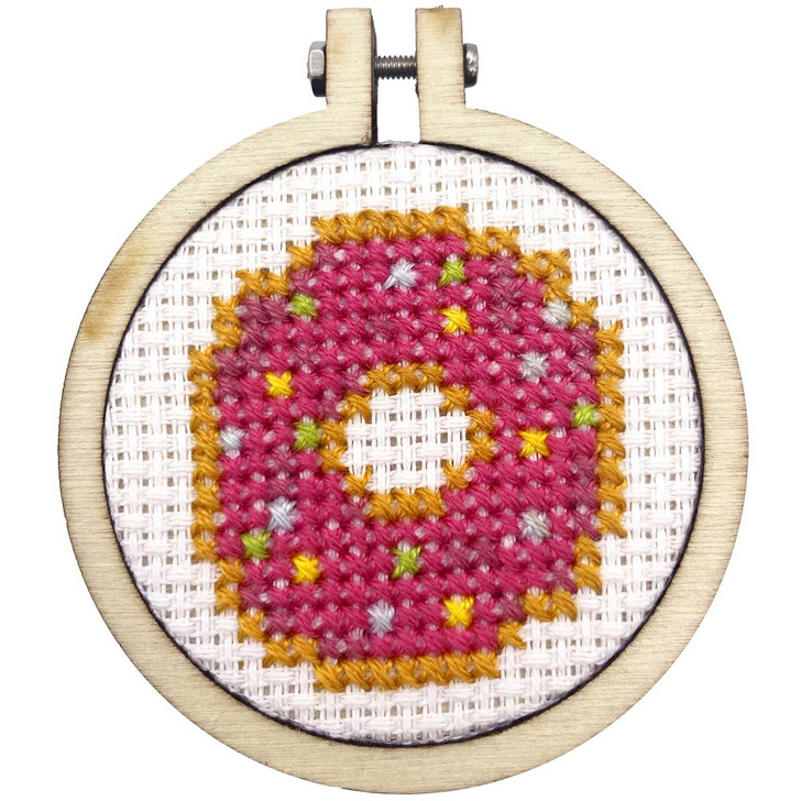 The Crafty Kit Company I Doughnut Deserve You Mini Matchbox Counted Cross-Stitch Kit