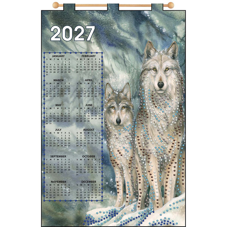 Design Works The Wolves Calendar Felt & Sequin Kit