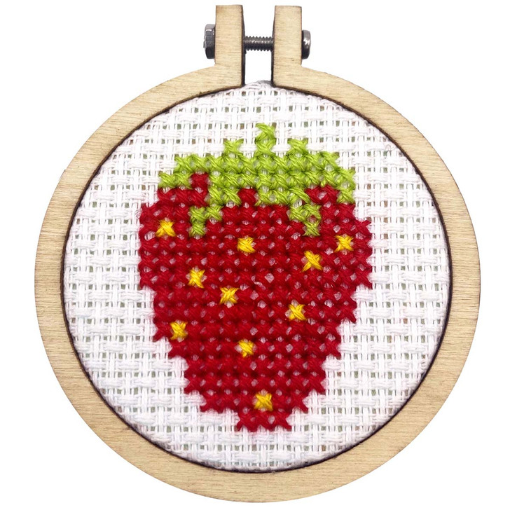The Crafty Kit Company I'm Berry Grateful Mini Matchbox Counted Cross-Stitch Kit