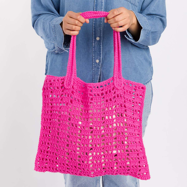 Lily Fresh Mesh Tote Bag Crochet Kit