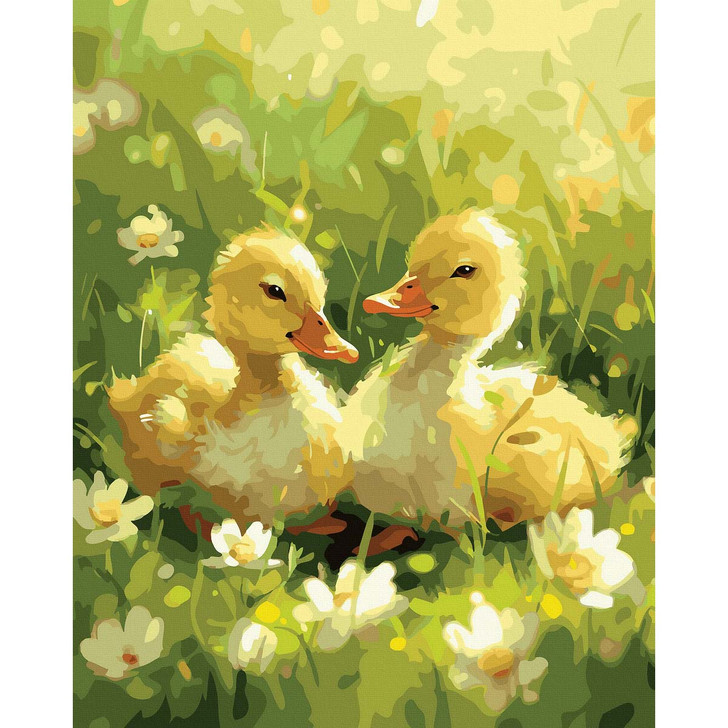 Adbrain Charming Ducklings Paint by Number Kit