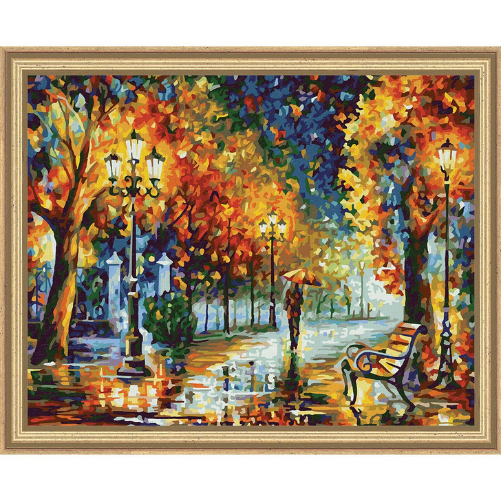Schipper Promenade in Autumn Kit & Frame Paint by Number Kit