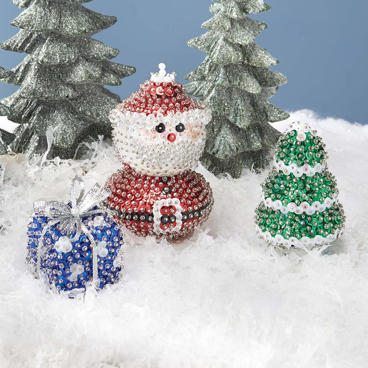 Herrschners A Tree for Santa Sit Set Ornament Kit