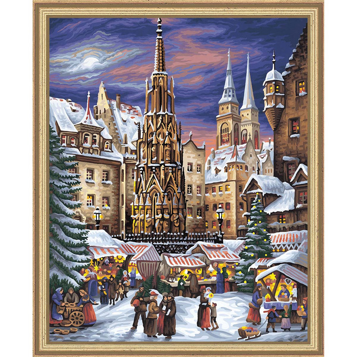 Schipper Nuremburg Christmas Market Kit & Frame Paint by Number Kit