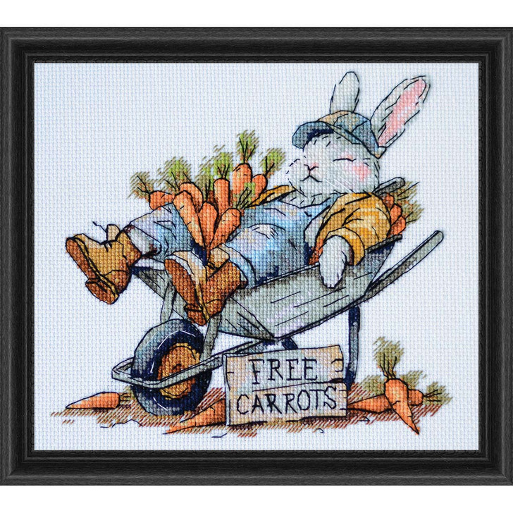 Abris Art Free Carrots Kit & Frame Counted Cross-Stitch Kit
