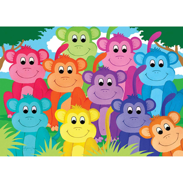 Enjoy Rainbow Monkeys Jigsaw Puzzle