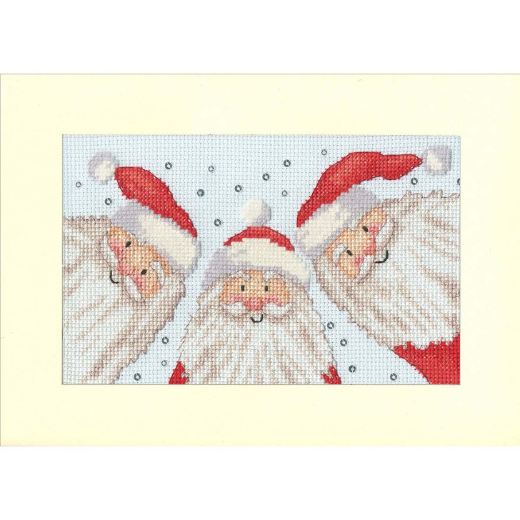 Bothy Threads Santa Selfie Christmas Card Counted Cross-Stitch Kit